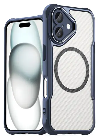 Hurtel Leading Series MagSafe modrá / Kryt / Apple iPhone 16 Plus / Silikon