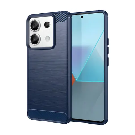Hurtel Carbon Case pro Xiaomi Redmi Note 13 Pro modrá / Zadní kryt / Karbonový vzhled