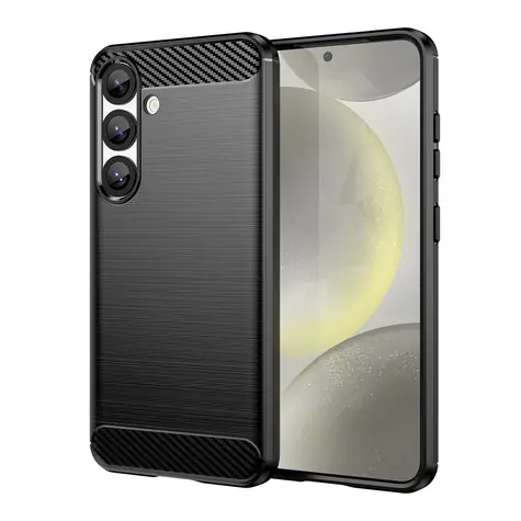 Hurtel Carbon Case černá / Zadní kryt / Xiaomi 14T Pro / silikonové / karbonový vzhled