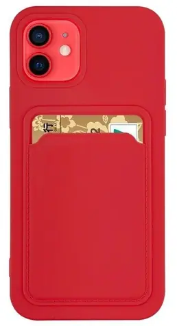 Hurtel Card Case červená / Pouzdro / Samsung Galaxy S21 Ultra 5G / Peněženka na karty