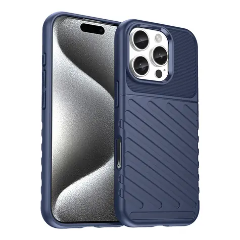 Hurtel Thunder Case pro Apple iPhone 16 Pro modrá / Kryt / Silikon