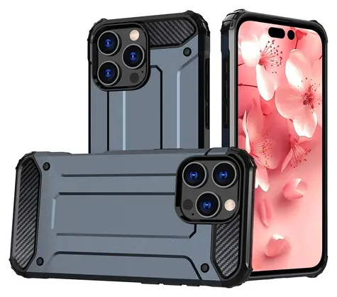 Hurtel Hybrid Armor modrá / Kryt / Apple iPhone 16 Pro / Odolný hybridní materiál