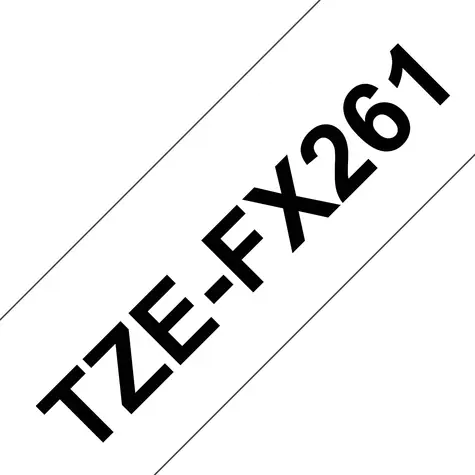 Brother TZe-FX261 bílá/černá / Flexibilní páska do štítkovače / Laminovaná / 36 mm / 8 m