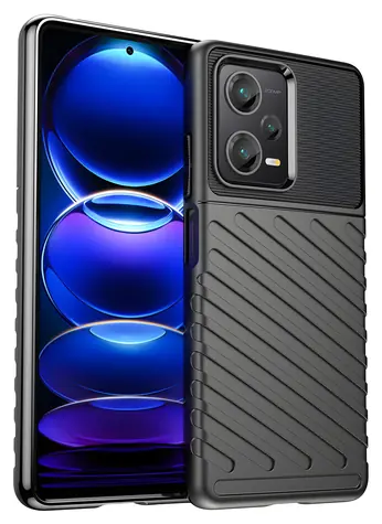 Hurtel Thunder Case pro Xiaomi Redmi Note 12 Pro+ černá / Pouzdro / Silikonové armor