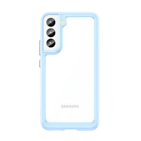 Hurtel Outer Space pro Samsung Galaxy S22+ modrá / Kryt / Tvrzený s gelovým rámečkem