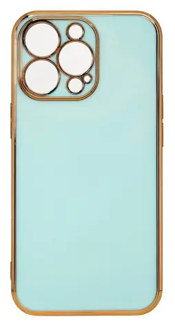 Hurtel Lighting Color Case mentolová / Kryt / Xiaomi Redmi Note 11 / zlatý rámeček