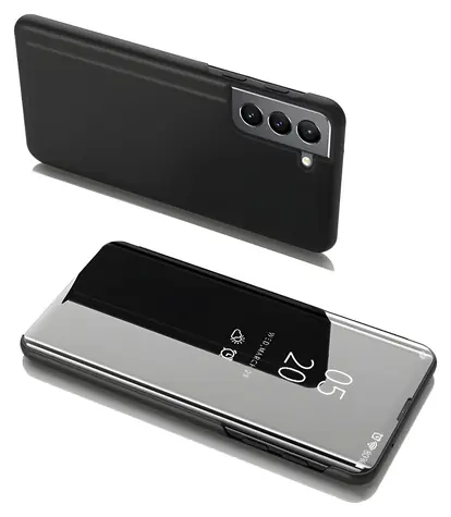 Hurtel Clear View Case černá / Flipové pouzdro s okénkem / Samsung Galaxy S22+