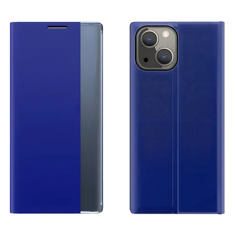 Hurtel Sleep Case pouzdro typu kniha pro Apple iPhone 13 modrá / Pouzdro typu kniha / Smart Window