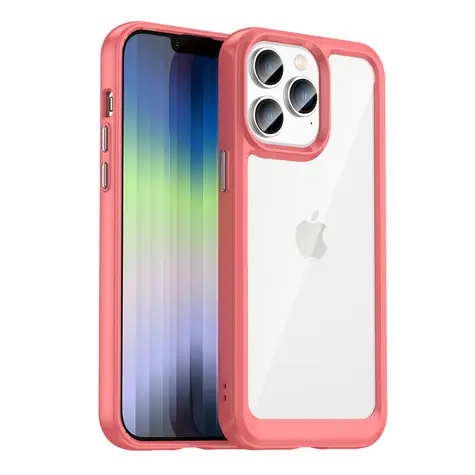Hurtel Outer Space Case pouzdro pro Apple iPhone 14 Pro červená / Pouzdro / Tvrzený kryt / Gelový rám