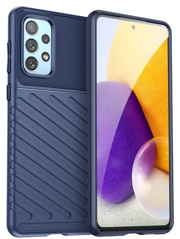 Hurtel Thunder Case modrá / Odolný silikonový kryt / Samsung Galaxy A73