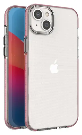 Hurtel Spring Case světle růžová / Kryt / Apple iPhone 14 Plus / Silikonový / S barevným rámečkem