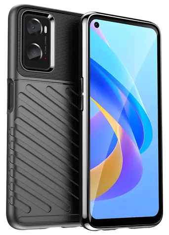 Hurtel Thunder Case černá / Kryt / Oppo A76 / Oppo A36 / Realme 9i