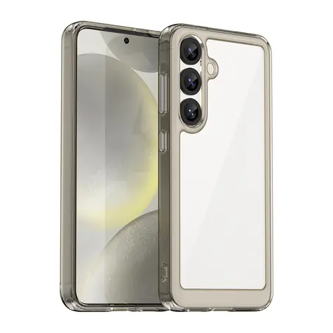 Hurtel Outer Space čirá, černý rámeček / Ochranný kryt / Gelový rámeček / Samsung Galaxy S25 Edge