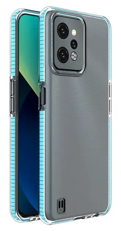 Hurtel Spring Case pro Realme C31 světle modrá / Kryt / Silikonový / S rámečkem
