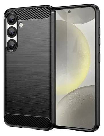 Hurtel Carbon Case černá / Zadní kryt / Xiaomi Poco M7 5G / silikonové / karbonový vzhled