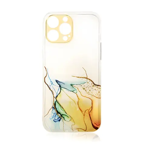 Hurtel Marble gelový kryt pro Xiaomi Redmi Note 11 oranžový / Kryt / TPU / Mramorový vzor