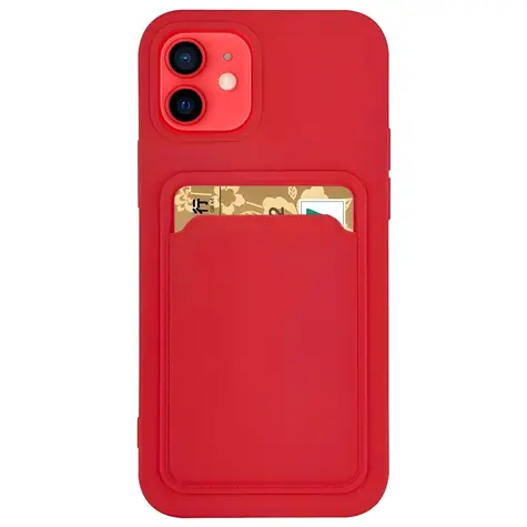 Hurtel Card Case pro Xiaomi Redmi Note 10 a Redmi Note 10S červené / Pouzdro / Peněženkové / Se slotem na karty