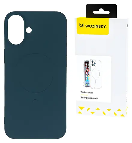 Wozinsky Liquid Silicone Case Samsung Galaxy S24 FE tmavě modrá / Kryt / MagSafe / Silikon