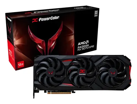 PowerColor Red Devil Radeon RX 9070 GRE 12GB / Grafická karta / 2340-2920 MHz / 12GB GDDR6 / 192-bit / 1x HDMI + 3x DP