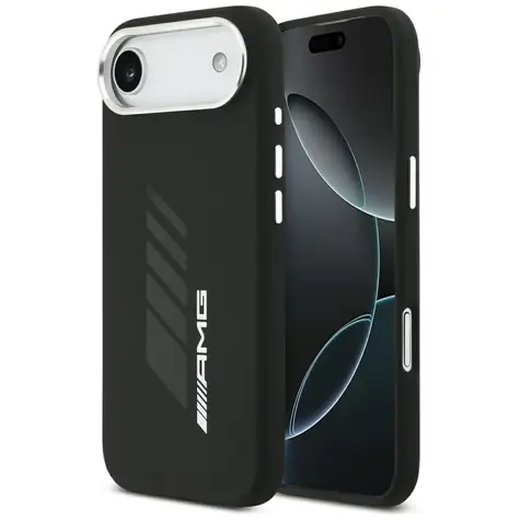 Mercedes AMG Silicone Oversize Rhombs černá / Zadní kryt / MagSafe / pro iPhone Air