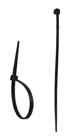 Dedra Stahovací pásky nylonové 4,8x300mm černé / Stahovací pásky / Nylon / 100 ks