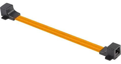 Lanberg Průchodka RJ45 Cat.5e 23 cm / Průchodka / RJ45-RJ45 / Cat.5e