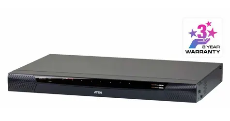ATEN 8-Port 2-Bus CAT5e/6 KVM / KVM switch / 14x RJ-45 / USB/PS2 / 64 uživatelů / 1U