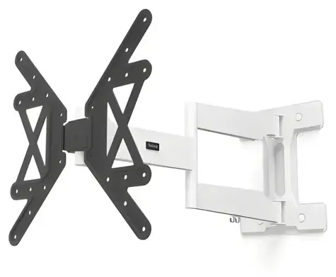 Hama Ultraslim černo-bílá / Nástěnný držák TV / pohyblivý / prodloužený / VESA 400x400 / 32-65