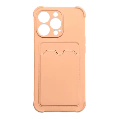 Hurtel Card Armor kryt na karty pro iPhone 13 mini růžová / Kryt / Silikonový / Držák na kartu