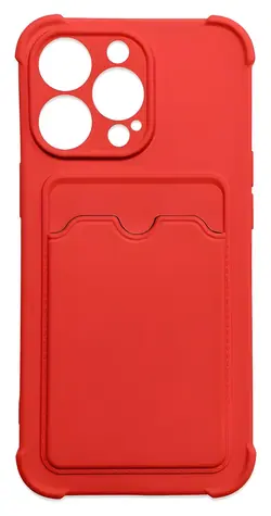 Hurtel Card Armor kryt na karty pro Xiaomi Redmi Note 9 červená / Kryt / Silikonový / Držák na kartu