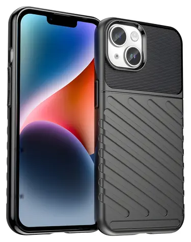 Hurtel Thunder Case ochranný kryt pro Apple iPhone 14 černá / Ochranný kryt / Odolné provedení / Zesílené rohy