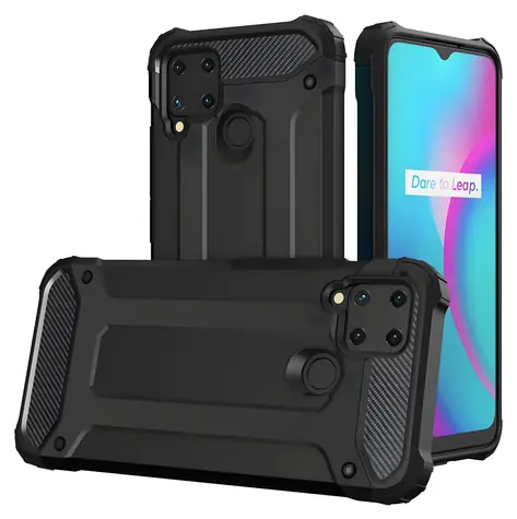 Hurtel Hybrid Armor černá / Ochranný kryt / Odolný / Realme 10 5G, Realme 9i 5G