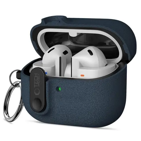 Tech-Protect Slim Hook Case námořnická modrá / Pouzdro / Samsung Galaxy Buds 3 / 3 FE / 3 Pro