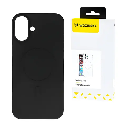 Wozinsky Silikonové pouzdro MagSafe pro Samsung Galaxy S25+ černá / Pouzdro / MagSafe / Silikon