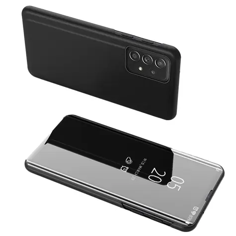 Hurtel Clear View Case černá / Flipové pouzdro / Průhledné okénko / Samsung Galaxy A73