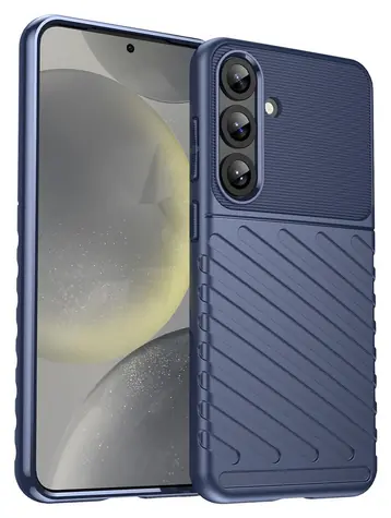 Hurtel Thunder Case modrá / Odolný silikonový kryt / Samsung Galaxy S25+
