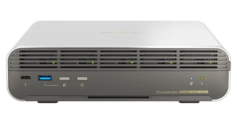 QNAP TBS-h574TX-i5U-16G / NAS / Intel Core i5-1235U / 16GB RAM / 5x E1.S / 2x Thunderbolt 4 / 2,5GbE + 10GbE
