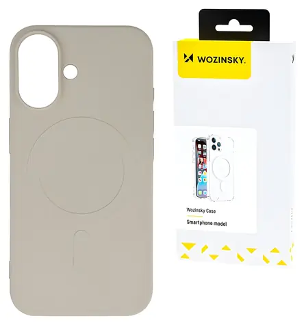Wozinsky Silicone Case Samsung Galaxy S24 FE béžová / Kryt / MagSafe / Silikon