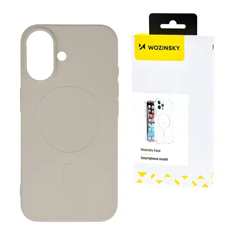 Wozinsky Liquid Silicone MagSafe béžová / Pouzdro / Samsung Galaxy S24 FE