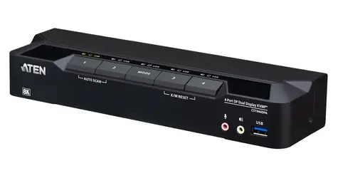 ATEN 4-Port USB 3.0 8K DisplayPort / KVM switch / DisplayPort / 8K UHD / USB 3.0