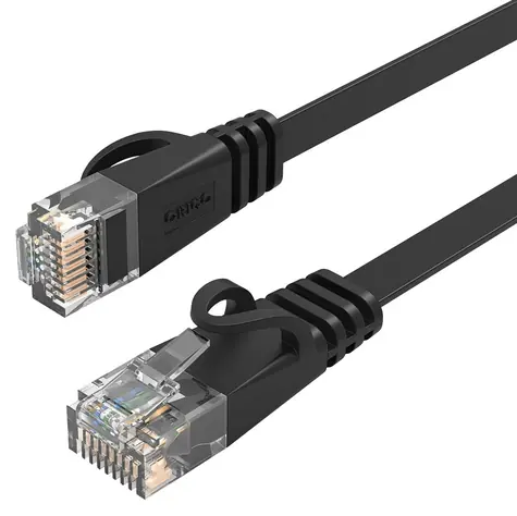 Orico PUG-C7B černá / Síťový kabel / Cat 7 / RJ-45 - RJ45 / plochý / 10 Gbps / 3 m