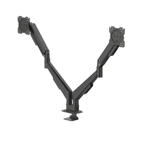Hama Stolní držák pro 2 monitory černá / Držák pro monitory / plynová pružina / VESA 75x75/100x100 / 17-35
