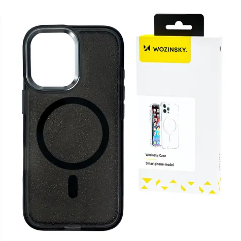 Wozinsky Glitter černá / Zadní kryt / MagSafe / pro Samsung Galaxy S25+