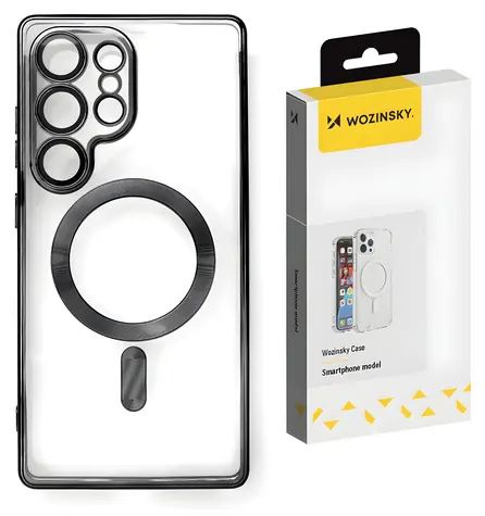 Wozinsky Electroplated Case MagSafe černá / Kryt / Samsung Galaxy S25+