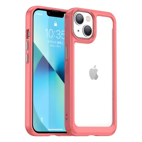Hurtel Outer Space Case pro Apple iPhone 14 červená / Kryt / Gelový rámeček
