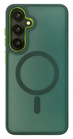 Wozinsky Fashion Case MagSafe Samsung Galaxy S24 FE zelená / Pouzdro / MagSafe