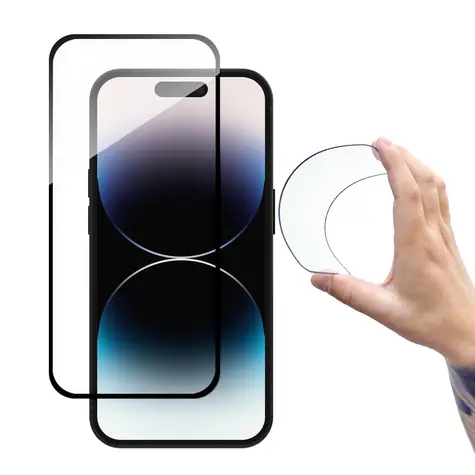 Wozinsky Full Cover Flexi Nano Glass černá / Ochranné sklo / Flexibilní / Apple iPhone 14 Pro Max