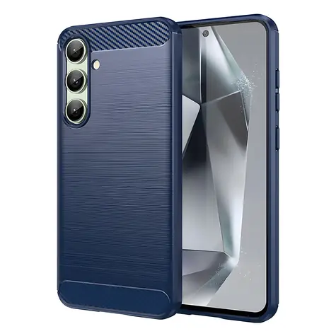 Hurtel Carbon Case modrá / Kryt / Samsung Galaxy S24 FE / Karbonové vlákno