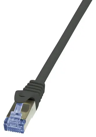 LogiLink CAT6a černá / Patch kabel / S/FTP / LSZH / 1,5 m