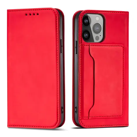 Hurtel Magnet Card Case pouzdro pro Samsung Galaxy S23+ červená / Pouzdro / Flip / magnetické / Peněženka, stojánek
